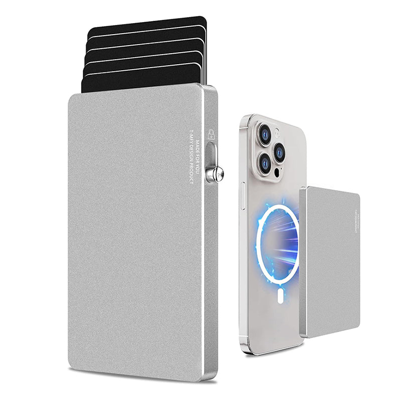 All-Aluminum Pop Up Slide Rfid Slim Basic Card personalized wallet for men